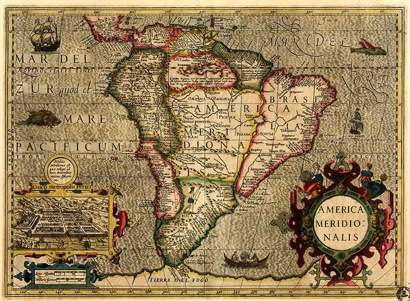 1606 Map of South America
