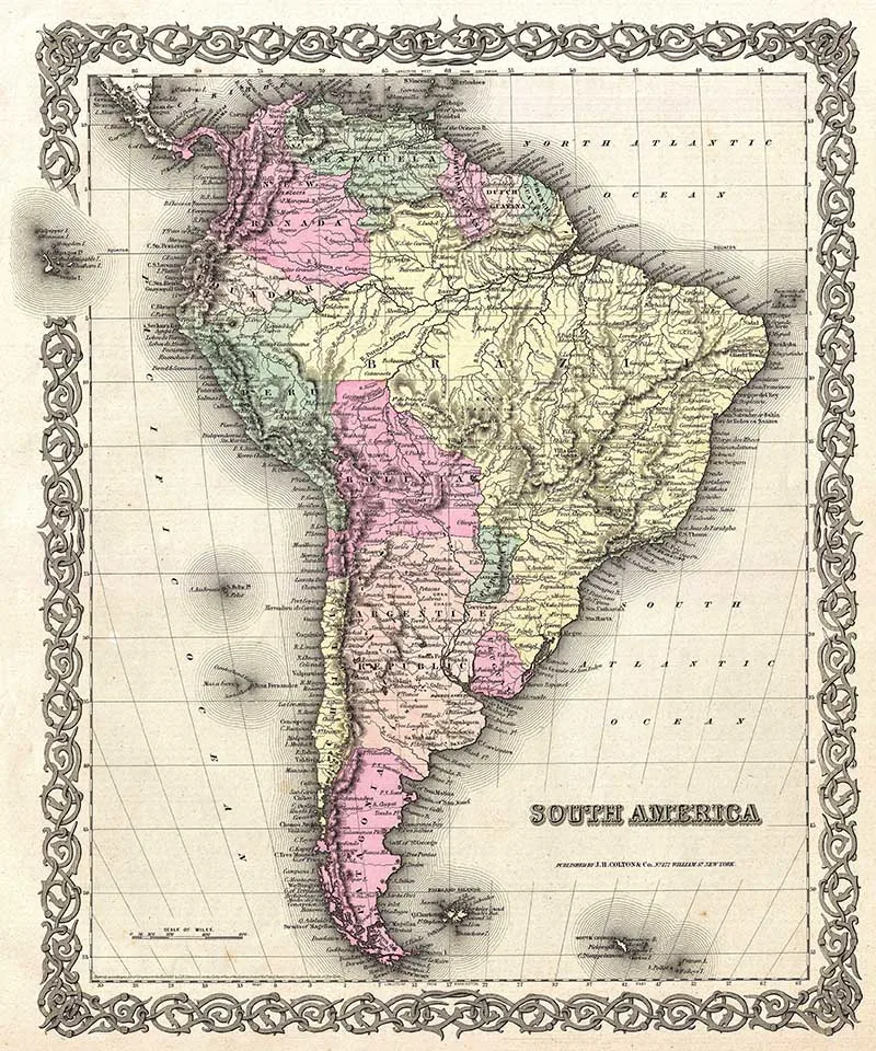 1855_Colton_Map_of_South_America