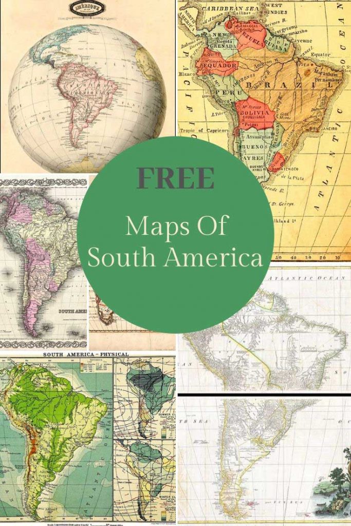 Free old maps of South America