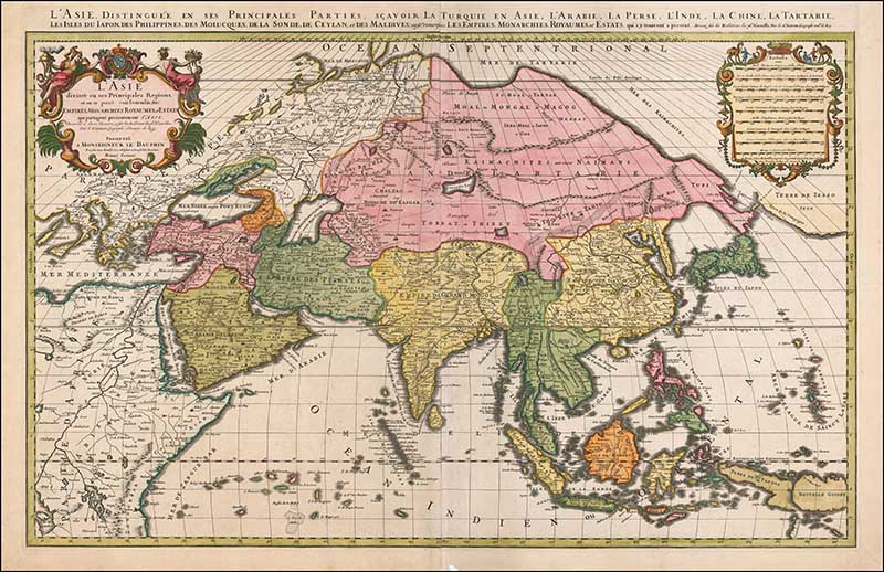 1692 Map of the Asian Continent
