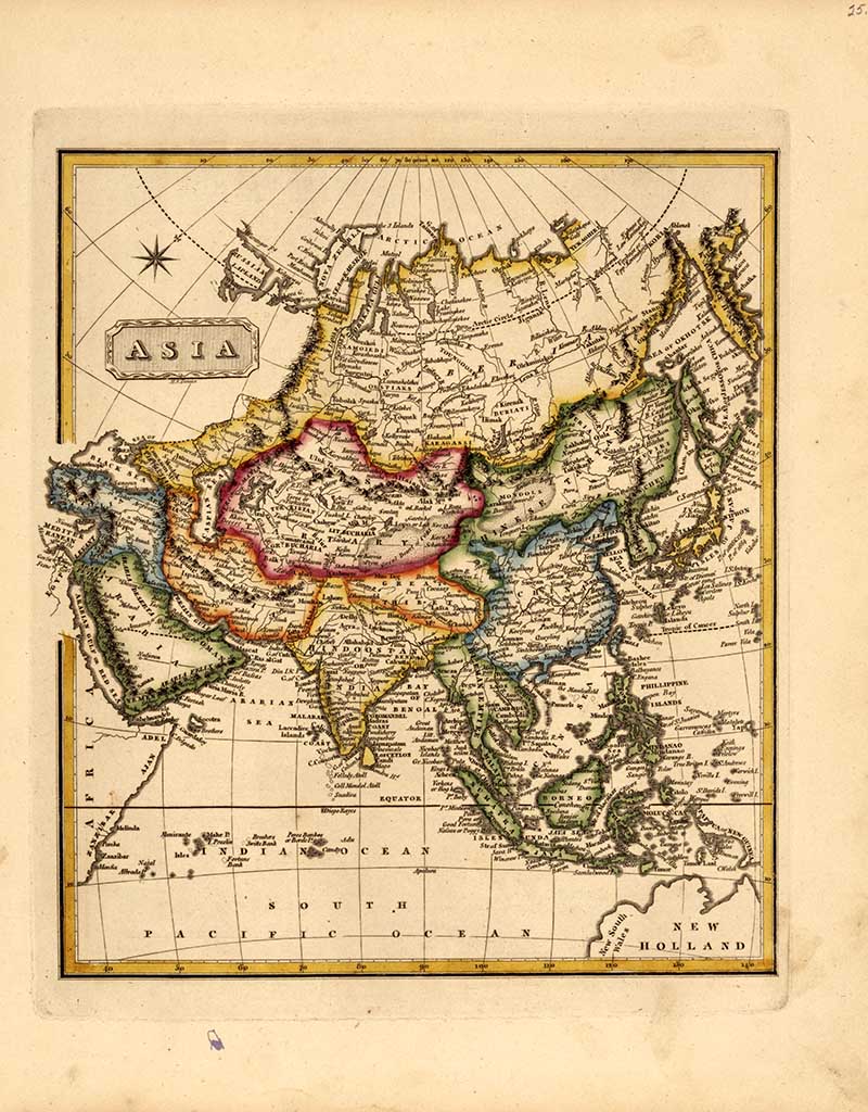 1817 map of Asia