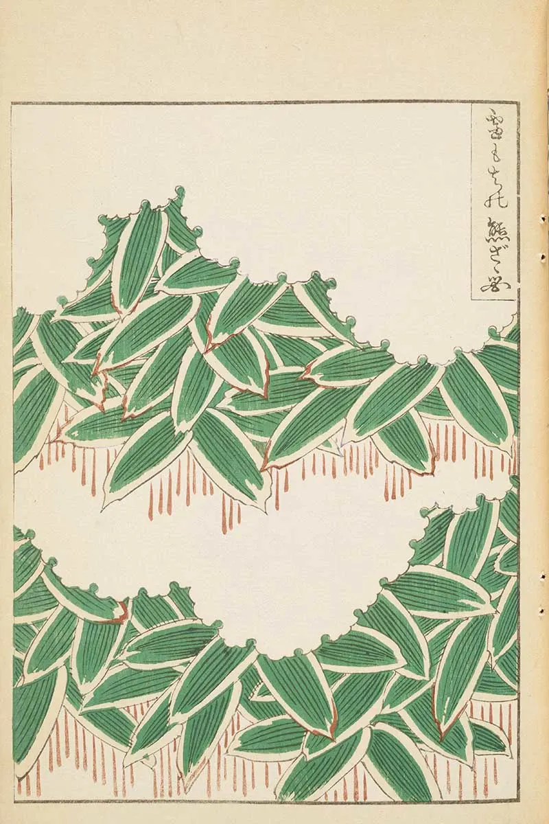 Geometric Leaves and flowers Shin Bijutsukai