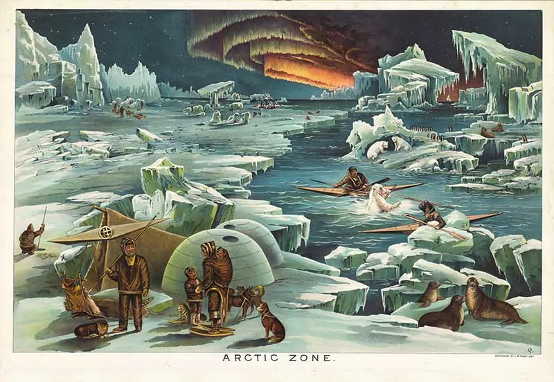 Geographical illustration of the Arctic zone