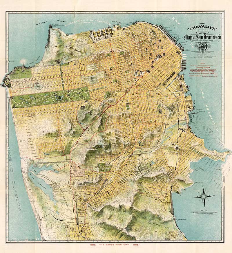 1915 Map of San Francisco