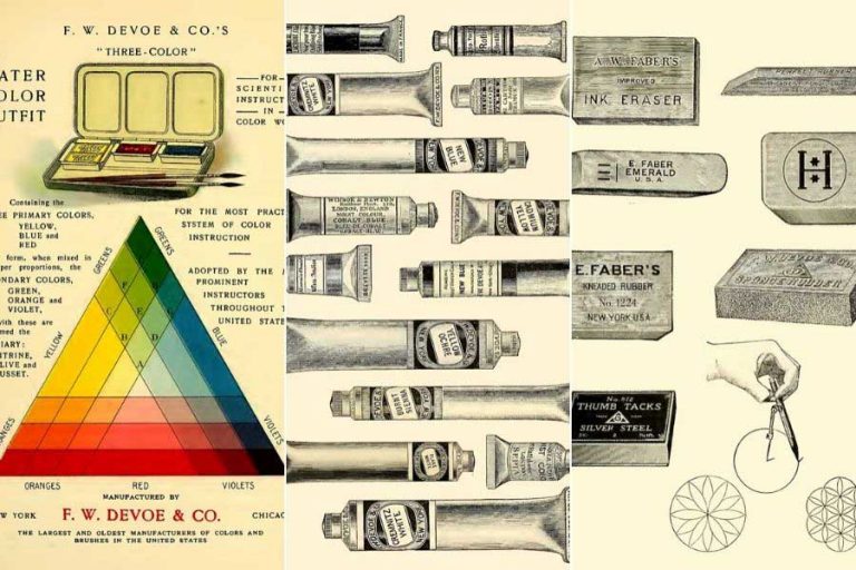 Vintage artists suplies