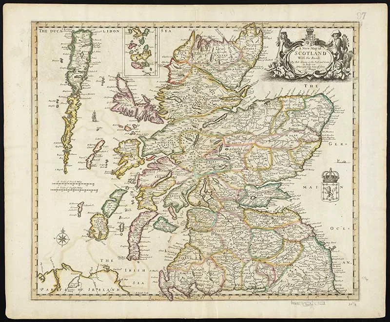 Vintage maps of Scotland