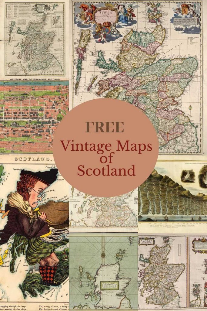 free vintage maps of Scotland to download.