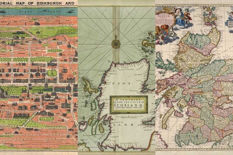 A Collection of Free Vintage Maps of Scotland - Pictureboxblue