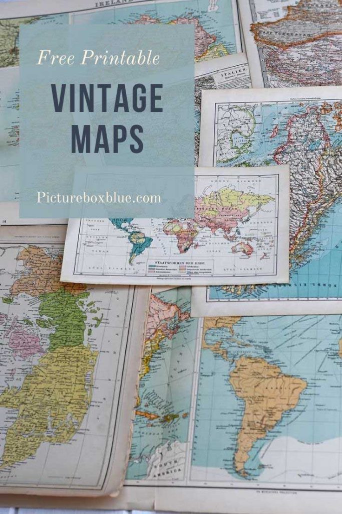 Free vintage maps to print