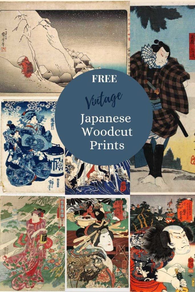 Free vintage Utagawa Kuniyoshi Japanese woodblock prints