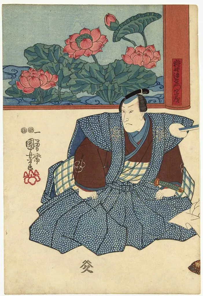 Utagawa Kuniyoshi woodcut prints 3 actors 1