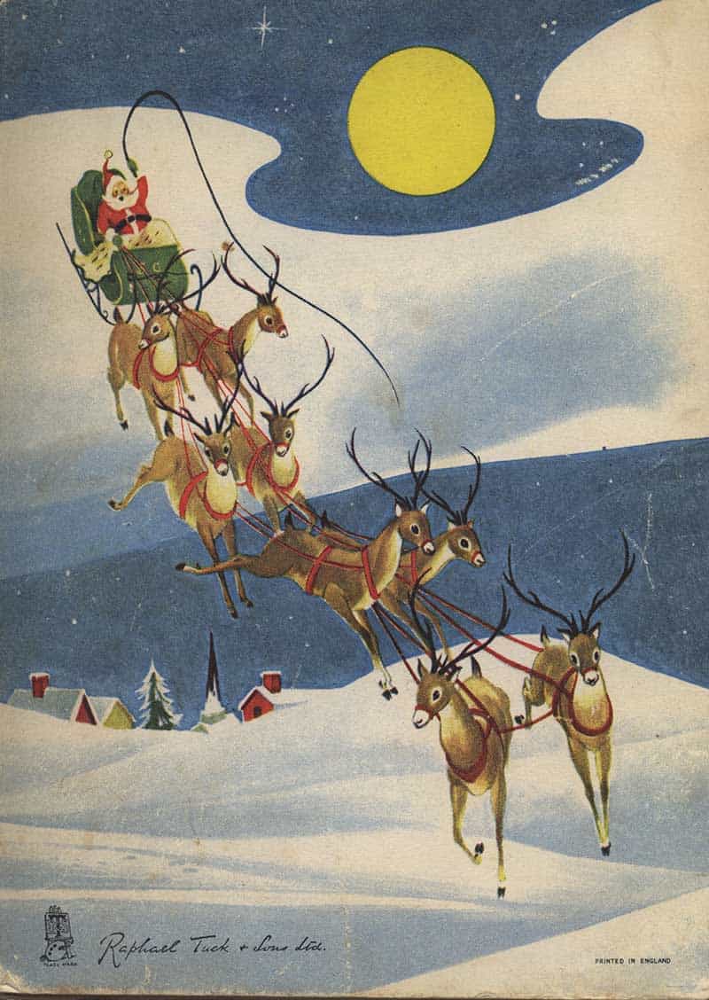 Santa and his reindeers
