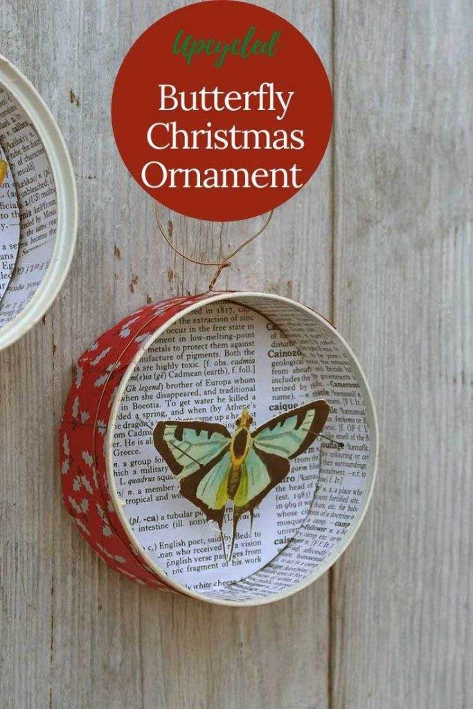 DIY butterfly Christmas decoration