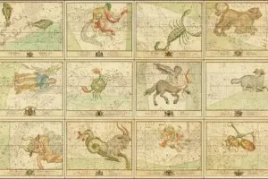 free vintage zodiac star charts