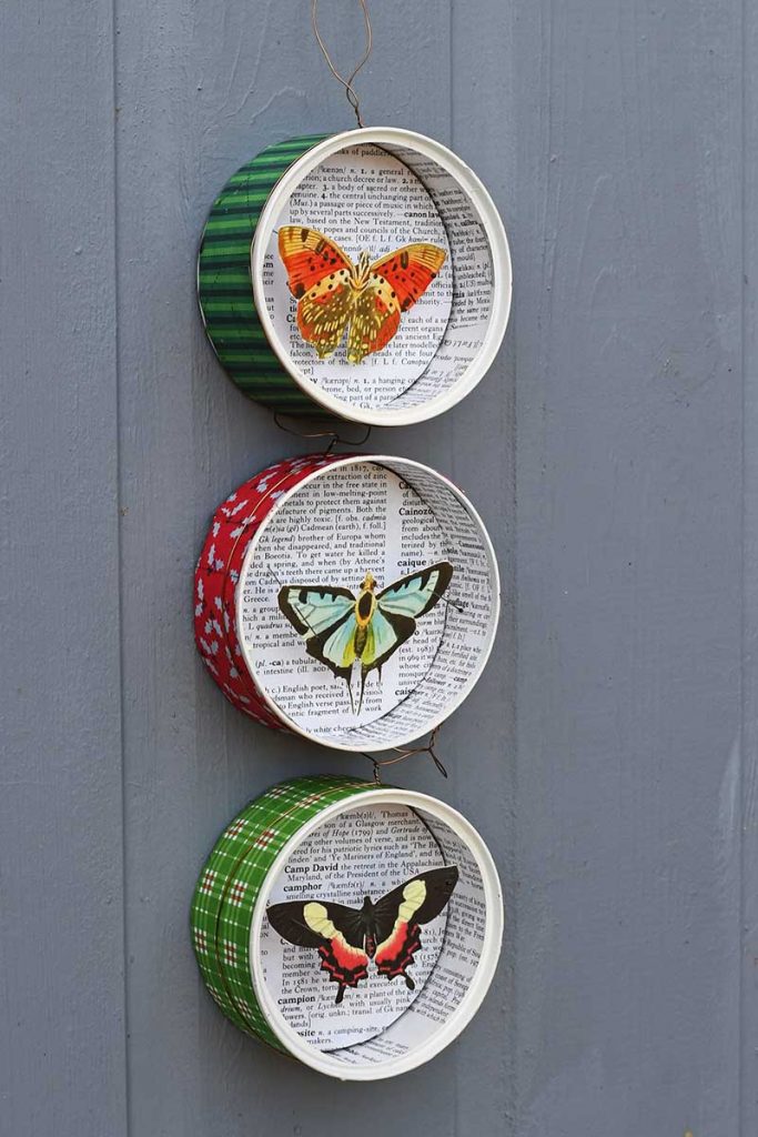 Three butterfly ornaments DIY