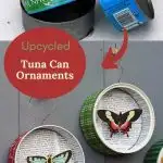 upcycled tin can ornament