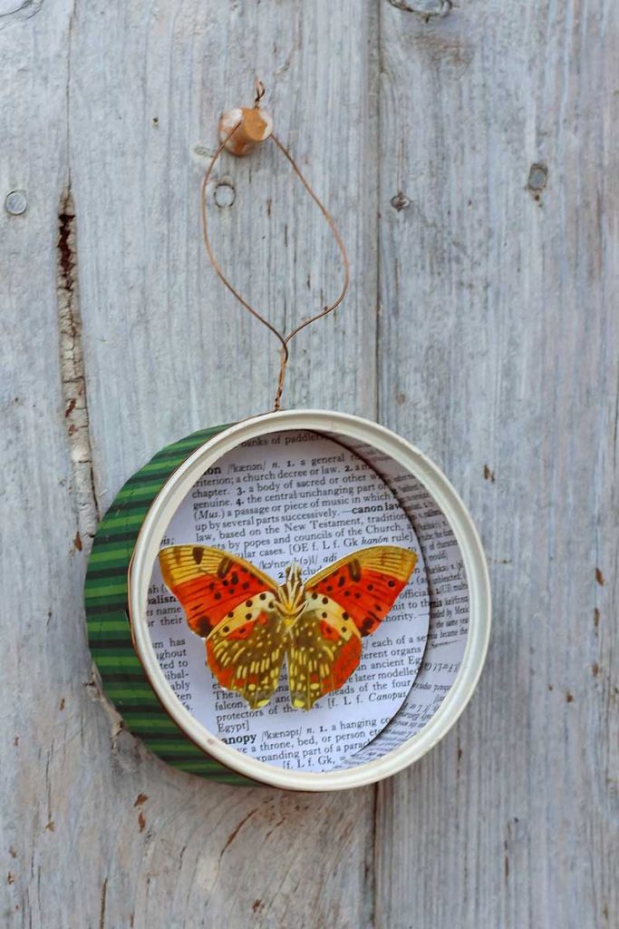 DIY Butterfly Christmas Ornament
