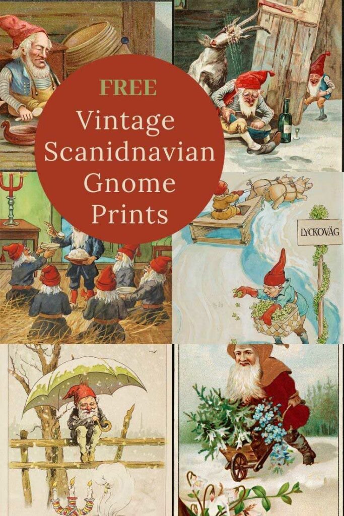 Free illustrations of Scandinavian gnomes