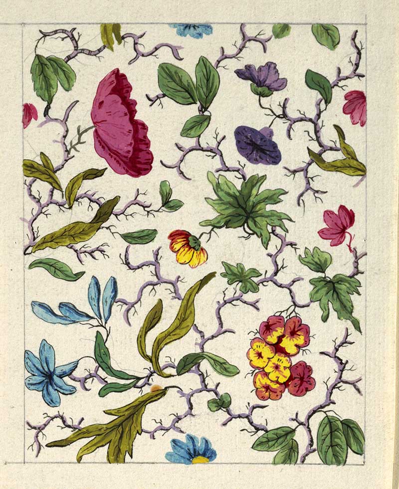 vintage floral patterns for printed textiles