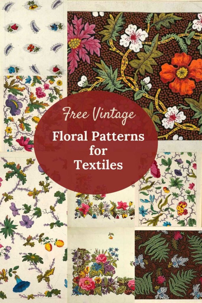 vintage floral patterns for textiles