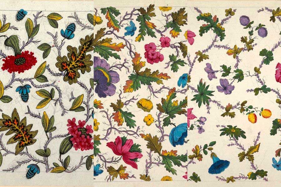 Free vintage flower patterns