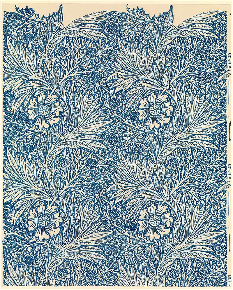 William Morris Flower Pattern Marigold