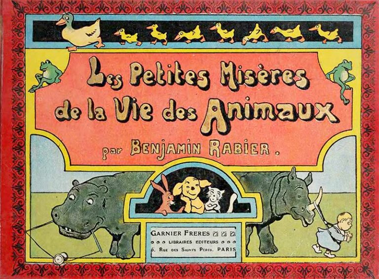 Free Benjamin Rabier Animal Illustrations To Print - Picture Box Blue