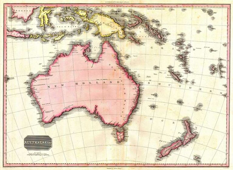 Free Printable Antique &amp; Vintage Maps - Picture Box Blue