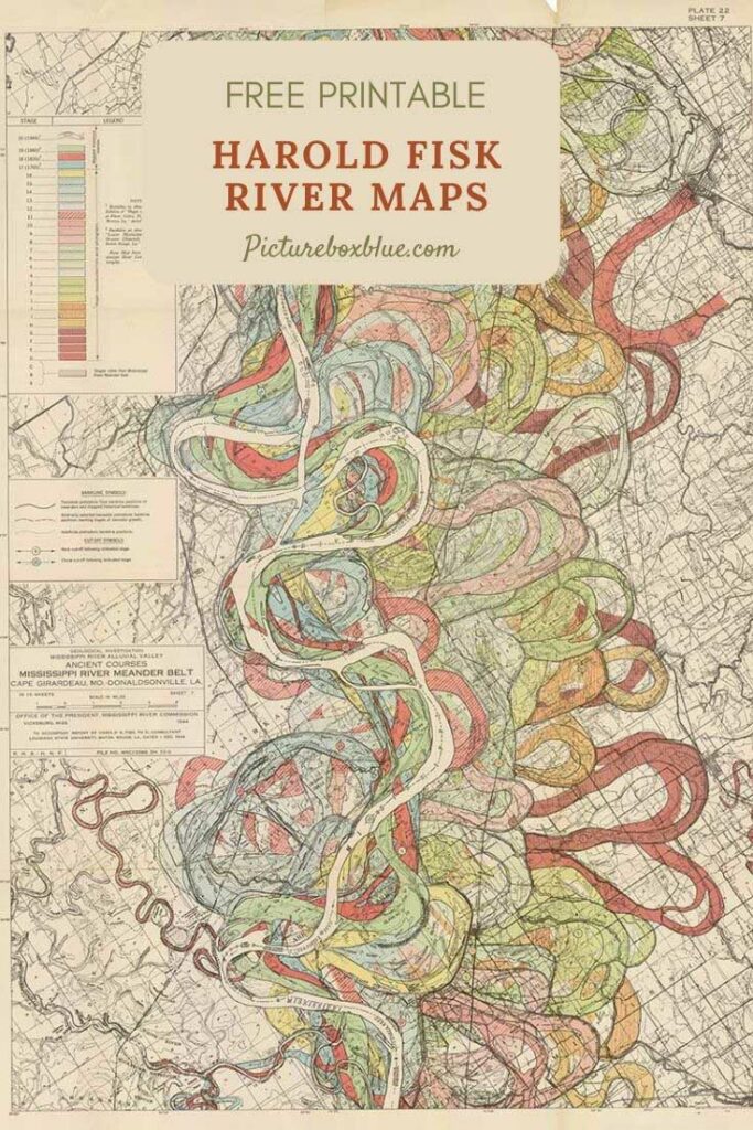Meandering Mississippi River Maps