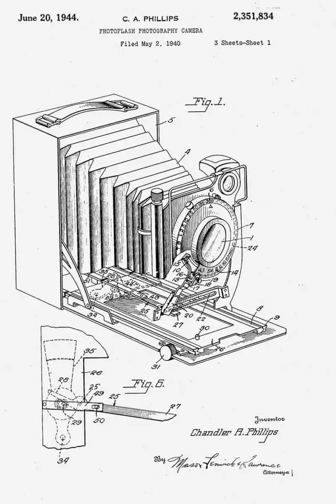 camera patent photoflash