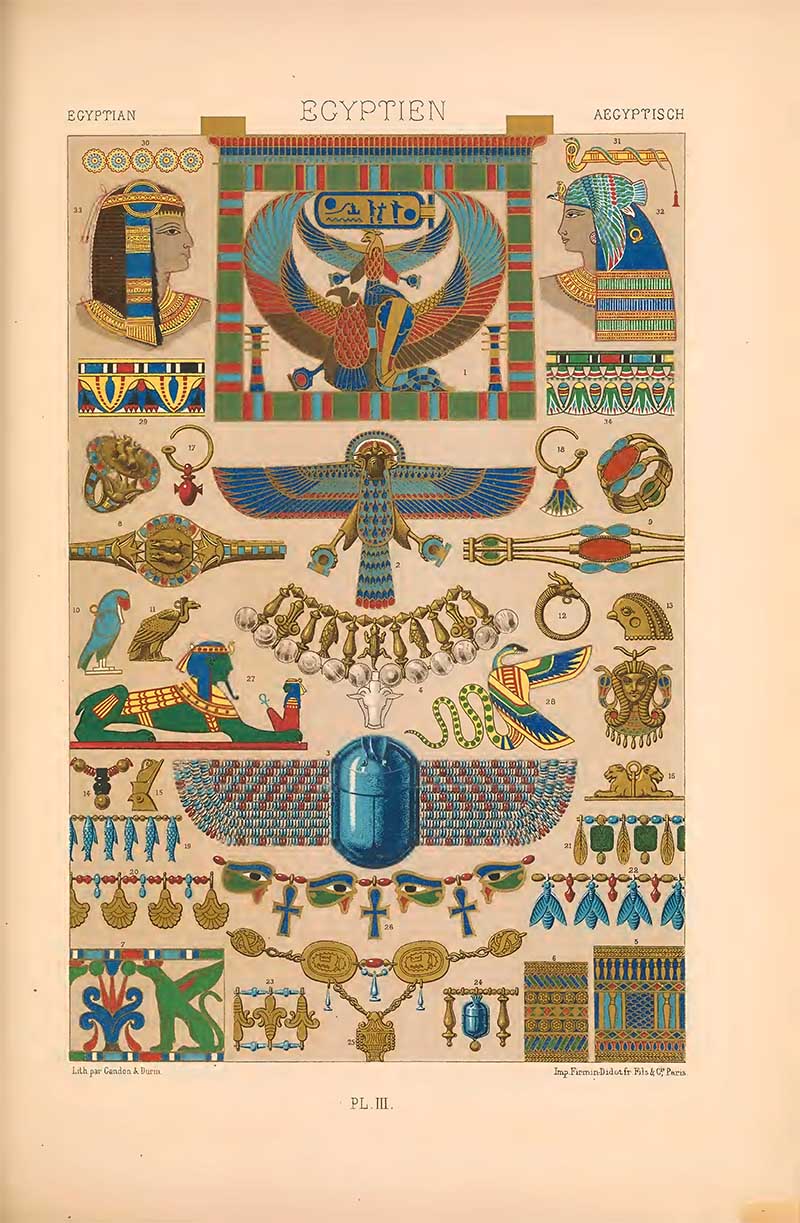 Egyptian jewelry art