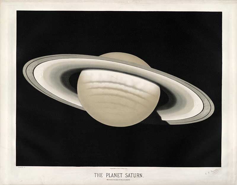 Astronomical Poster of the planet Saturn