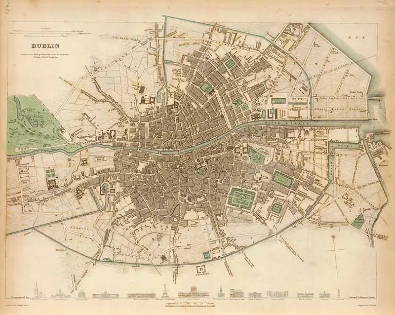 1832-vintage-map-of-Dublin