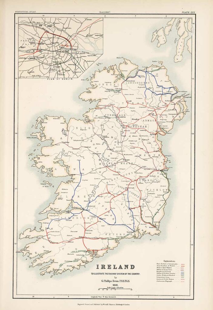 Railway Map of Ireland
