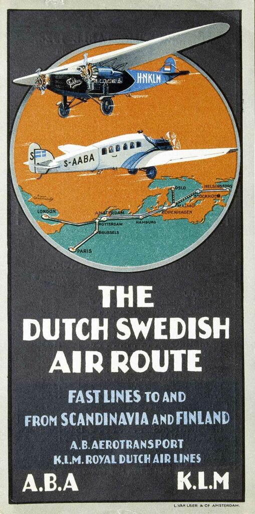 Vintage airline poster