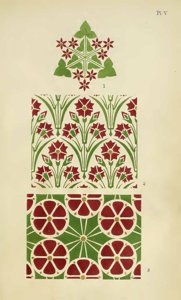 Christopher Dresser Geometric floral patterns