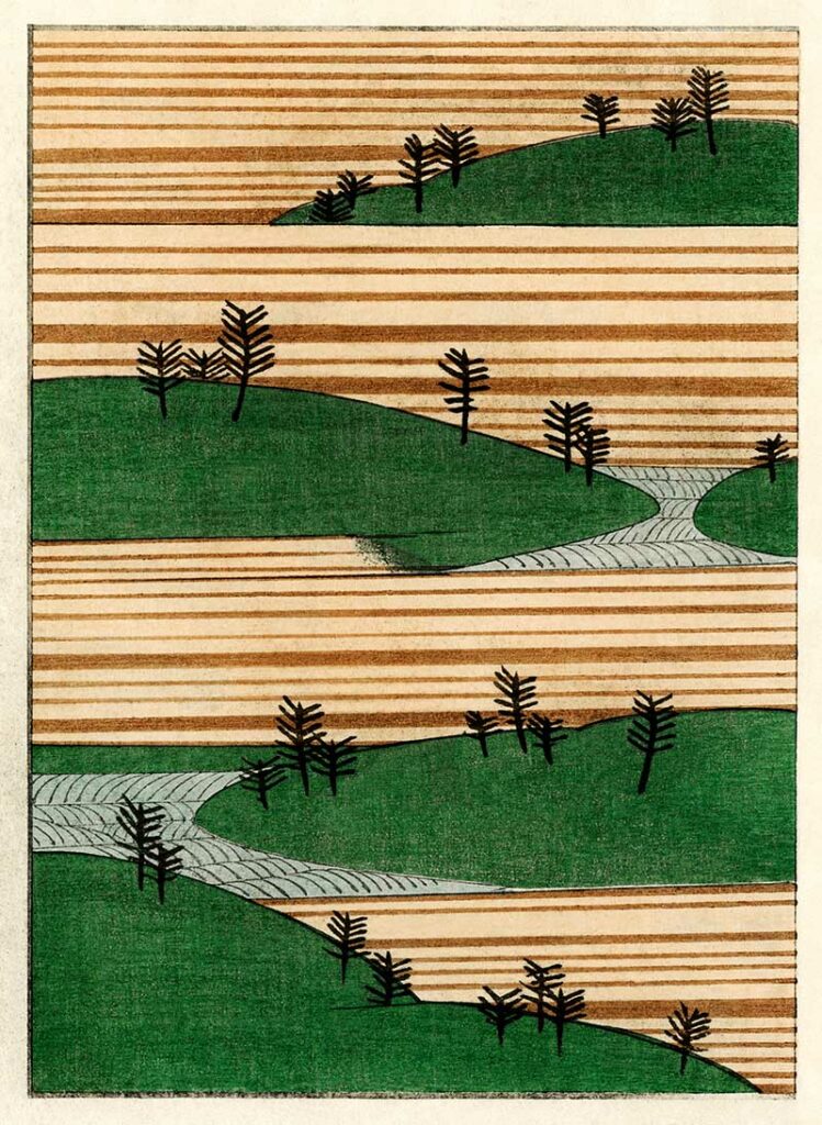 Japanese Landscape Illustration
