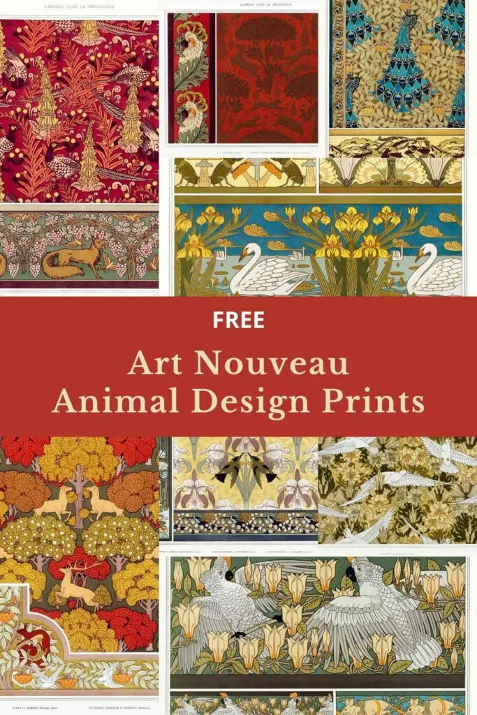 Art-nouveau-animal-designs-
