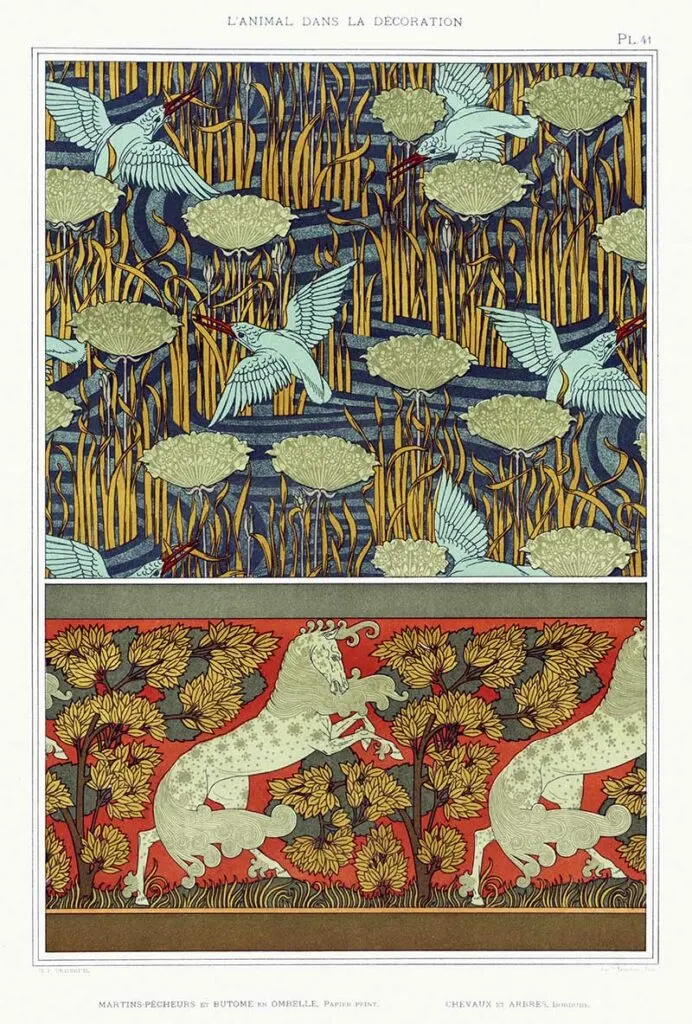 kingfishes-horsest-art-nouveau-pattern 