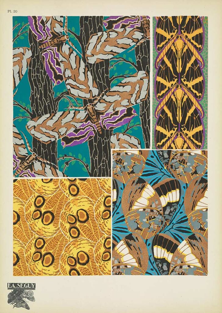 Seguy Art Nouveau Pochoir prints