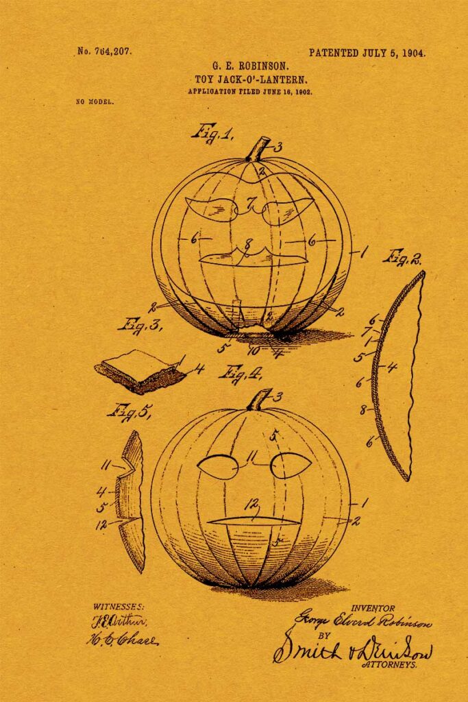 Jack-o'-Lantern Patent