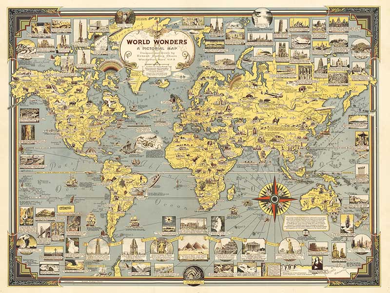 World Wonders A Pictorial Map