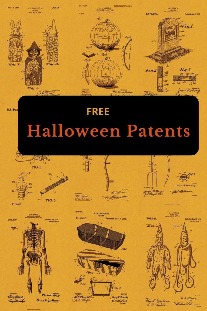 Free vintage Halloween patent art