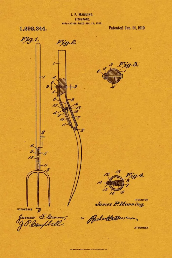 Pitch Fork Patent Art