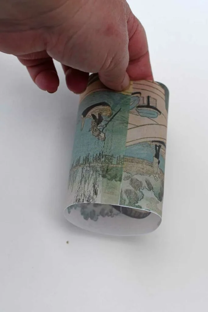 Making a tea light lantern sleeve