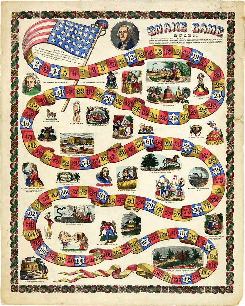 George Washington Snake Game Board