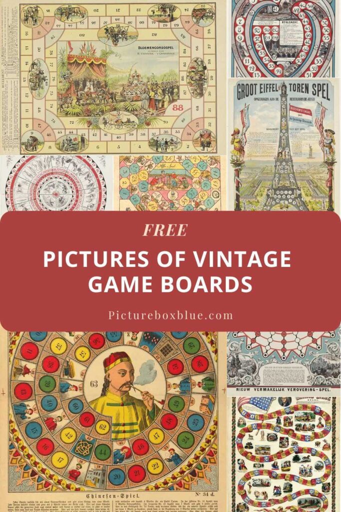 Pictures of Vintage Board Games