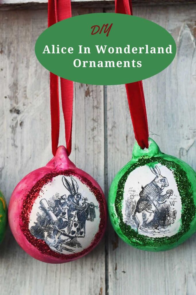 Alice In Wonderland Christmas ornaments