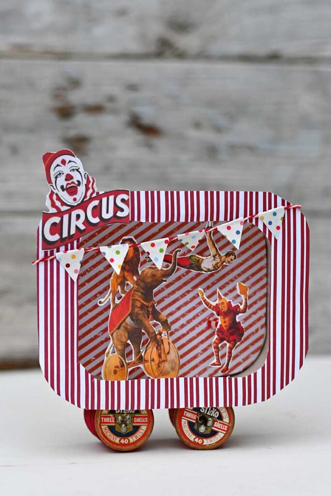 how to make a circus diorama