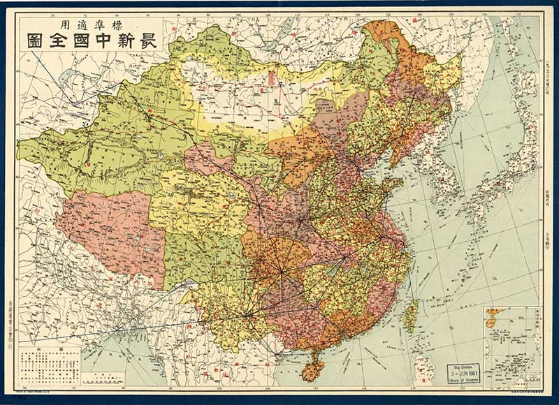 1953 Chinese map of China